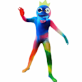 Miniatyrbild 1 av 6: Perfekta Halloween rainbow vänner med kläder - Perfet 100
