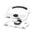 Miniatyrbillede 1 af 5: Laptop Stativ med 360 Graders Drejelig Base, Stærk Bæreevne, Universal Ergonomisk Computer Stativ, Laptop Stativ - Perfekt Black