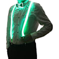 Miniatyrbilde 2 av 3: LED-seler med LED-sløyfe, lysende sløyfe, LED-sløyfe, perfekt for musikkfestivaler, Halloween-kostymefester - perfekt Green