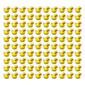 Miniatyrbilde 4 av 10: 100/200 stk Mini Rubber Ducks Miniature Resin Ducks Gul Tiny D- Perfet 100pcs yellow 100pcs