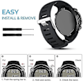 Miniatyrbilde 4 av 5: Remm for Suunto D4 / D4, erstatningsmyk silikonarmbånd for Suunto D4 / D4i Novo-Perfet White