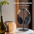 Miniatyrbild 2 av 5: JD079 Hörlursställ för skrivbord i aluminiumlegering + silikon - Rosa - Perfekt för spelheadset Pink