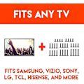 Pikkukuva 2 / 5: Yleiskäyttöinen TV:n asennustarvikepaketti, yhteensopiva kaikkien jopa 80 tuuman televisioiden kanssa, mukaan lukien Samsung. Pakkaus sisältää M4, M5, M6 ja M8 TV-ruuvit. -Perfet