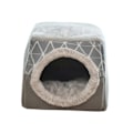 Miniatyrbild 3 av 5: & för Innekatter - Tvättbar Liten Djurbädd Kattält - Övertäckt Grotta & för Innekatter - Perfekt Gray L