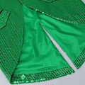 Miniatyrbillede 4 af 5: Sliktaa Herre Sequin Svalehalefrakke Jakke Fest Show Tux Kjole Frakke - Perfekt Green M