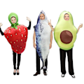 Miniatyrbilde 4 av 5: Par Pizza Croissant Donut Jordbær Avokado Tunfisk toast Kostyme Karnevalskostyme Mat Halloween Kostyme for Voksne - Perfekt Hot Dog