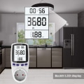 Miniatyrbilde 3 av 5: Energimåler med LCD-display og stikkontakt for tilfeldig modus - Perfet