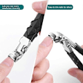 Miniatyrbillede 5 af 5: Clipmaster Pro tånegleklippere med langt håndtag, ergonomiske buede tånegleklippere - Perfekt