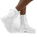 Pikkukuva 2 / 4: Platform-saappaat Plus Size - Naisten saappaat - Perfet White 41
