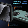 Pikkukuva 3 / 4: Iskunkestävä Metallinen Sormipidike Puhelinkotelo - Perfet Green Compatible with Blade V70 Vita