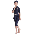 Miniatyrbild 4 av 6: Perfekta flickor Barn Muslimska badkläder Islamiska badkläder Mild hud Burkini badkläder Strandkläder - Perfet Navy Blue 9-10 Years