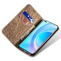 Miniatyrbillede 2 af 4: Kompatibel med Honor 400 Pro Cover Jeans Klæde Tekstur Anti-ridse Læder Stativ Telefon Cover - Perfekt Khaki