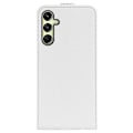 Miniatyrbillede 3 af 4: Kompatibel med R64 Tekstur Vertikal Flip Læder Telefon Cover - Perfekt White For Samsung Galaxy A16 5G