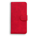 Miniatyrbillede 2 af 4: Kompatibel med Huawei P20 Skin Feel Pure Color Flip Læder Telefon Cover - Perfekt Red