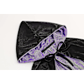 Pikkukuva 5 / 5: Kaksisivuinen viitta aikuisille ja lapsille, pääsiäisen, Halloweenin, jouluviitan naamiaisasu vampyyri noita velho cosplay viitta - Täydellinen Black Purple 90cm