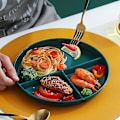 Miniatyrbillede 1 af 5: Hjemmekøkken 3 Rum til Voksne Portionskontrol Middagstallerken-Perfekt