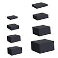 Miniatyrbilde 1 av 5: 8x Akryl Kubbe Displayboks Riser Nestet Riser Stativ for Mat Kake Dessert Hvit-Perfet Black