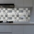 Miniatyrbilde 4 av 9: Grå mosaikkflisklistremerker Gulv Kjøkken Baderom Veggdekorasjon- Perfet 15*15cm