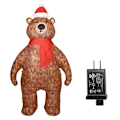 Miniatyrbillede 1 af 5: 2,1m Oppustelig Bjørn Model Led Luftblæser Udendørs Have Legetøj Julefest Pynt Nytårs Dekoration-Perfet