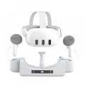 Miniatyrbillede 2 af 4: Kompatibel ladestation til Meta Quest 3 VR, Headset Display Holder og Controller Mount Station, Ladestation Stand Base- Perfet
