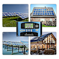 Pikkukuva 2 / 5: Aurinkosäätimet Mppt 100a 80a 60a 50a 40a 30a Kaksois-Usb Lcd-näyttö 12v 24v-Perfet 100A