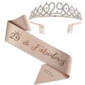 Party Krone Hodebånd Rhinestone Krone Hårtilbehør Første Års Nummer Bursdagskake Ornament Legering Hodebånd-Perfekt 29