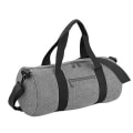 Miniatyrbild 2 av 2: Bagbase Plain Varsity Barrel/Duffle Bag (20 liter) - Perfet Grey Marl/Black One Size