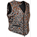 Miniatyrbillede 4 af 5: Mænds Solid Velvet Kunstlæder Vest - Perfet brown XXL