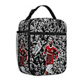 Miniatyrbild 1 av 5: Cristiano Ronaldo Cr7 Isolerad Lunchväska Kylare Lunchbox Isolerad Lunchbox Lunchväska för Kvinnor Barn Skola - Perfekt 12