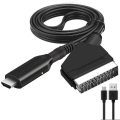 Pikkukuva 1 / 6: Scart-HDMI-muunnin, All-in-one Scart-HDMI-sovitin, 1080P