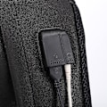 Pikkukuva 6 / 6: Black.pink reppu USB ladattava reppu Opiskelijan koululaukku - Perfet Black