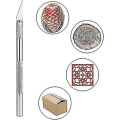 Miniatyrbillede 4 af 5: CNE Scalpel Precision Work Cutter 2 Avec 42 Lames Pour - Perfet