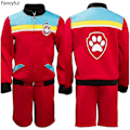 Pikkukuva 3 / 3: Kapteeni Ryder roolileikkiasu aikuisille ja lapsille, liiviasusetti Halloween-asu - Täydellinen S 2pcs set