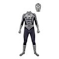 Miniatyrbillede 5 af 5: Halloween Mænds Sort Remy Spiderman Cosplay Kostume Venom Symbiote Remy Dragt Zentai Bodystocking Voksen-Perfekt Hood Detachable M