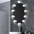 Miniatyrbild 6 av 6: Mirror Light Kit, Led Smycken Sminkljus 10 glödlampor Dimbar Stick On Mirror USB för omklädningsrum, badrum, sovrum - Perfet