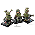 Miniatyrbild 3 av 6: 6 st Falcon Commando Minifigure Militär monteringsleksak - Perfet