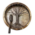 Miniatyrbillede 1 af 6: Tree Of Life Shaman Drum Håndlavet sibirisk trommehåndværk