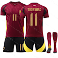 Miniatyrbillede 1 af 2: Jud-EC 2024 Belgien Hjemmefodboldtrøje 11 TROSSARO- Perfet 11 TROSSARO XS