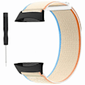 Miniatyrbillede 3 af 3: Passer til Polar Vantage urrem nylon loop justerbar håndledsrem - Perfekt Beige