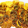 Pikkukuva 4 / 5: 50 kpl Muovi Bitcoin Kulta Aarrekolikot Kapteeni Merirosvojuhlat Merirosvo Aarrearkku Lapsen Aarrearkku Kolikko Leikkoraha - Täydellinen silver 100 pcs