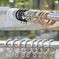 Miniatyrbilde 3 av 5: 38mm Gardinringer Metall Øyelett Draperiringer for Kjøkken Soverom-Perfekt Silver 40pcs