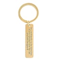 Miniatyrbilde 5 av 6: Gradsklasse Gavebrev Nøkkelring Anheng i rustfritt stål 50*12mm - Perfet Gold F00031