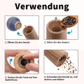 Pikkukuva 5 / 6: Suola- ja pippurimylly puusta ja keramiikasta - Pepper Shaker Spice - Perfet