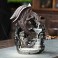 Miniatyrbilde 6 av 6: Keramisk Dragon Røkelsesbrenner Foss Tilbakestrøm Røkelsesholder Aromaterapi Ornament Dekor Hjem
