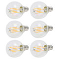 Pikkukuva 2 / 5: 6 KPL E12 LED Globe -lamput 4W G45 Vintage Filamenttilamppu Kirkas lasilamppu Lämmin valo Kodin sisustus 110V - Täydellinen