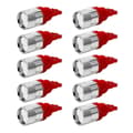 10 stk. T10 5630 6smd Led Bilpærer 350lm 12v-Perfekt Red