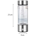 Miniatyrbilde 2 av 5: Hydrogen Vannflaske Bærbar Hydrogenrik Vannglass Oppladbar Ion Vanngenerator Hydrogenrik Vannkopp Generator for Reise Hjem Sølv (80