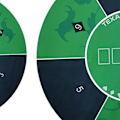 Miniatyrbillede 5 af 5: Professionel Pokermåtte Praktisk og bærbar pokermåtte egnet til temafest poker aften - perfekt Green Round Pad