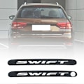 Miniatyrbillede 2 af 5: Passer til Suzuki Swift Mengxi kulfiber bagbremselys bilmærkat dekorativt dæksel - Perfekt Black without Hole