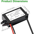 Miniatyrbild 3 av 5: 1 Styck Vattentät 12V till 5V 3A Konverterare, Typ C USB C DC-DC Spänningsomvandlare Strömförsörjning Kompatibel med Raspberry Pi 4, Mobiltelefon, Bil - Perfekt